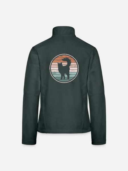 Chats Chats - Veste en tissu softshell Femme - noir - Dos