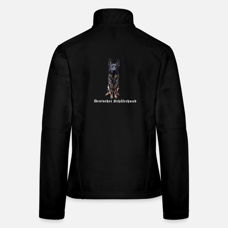 Deutscher Schäferhund Hundemotiv Hundefreunde Frauen Softshelljacke