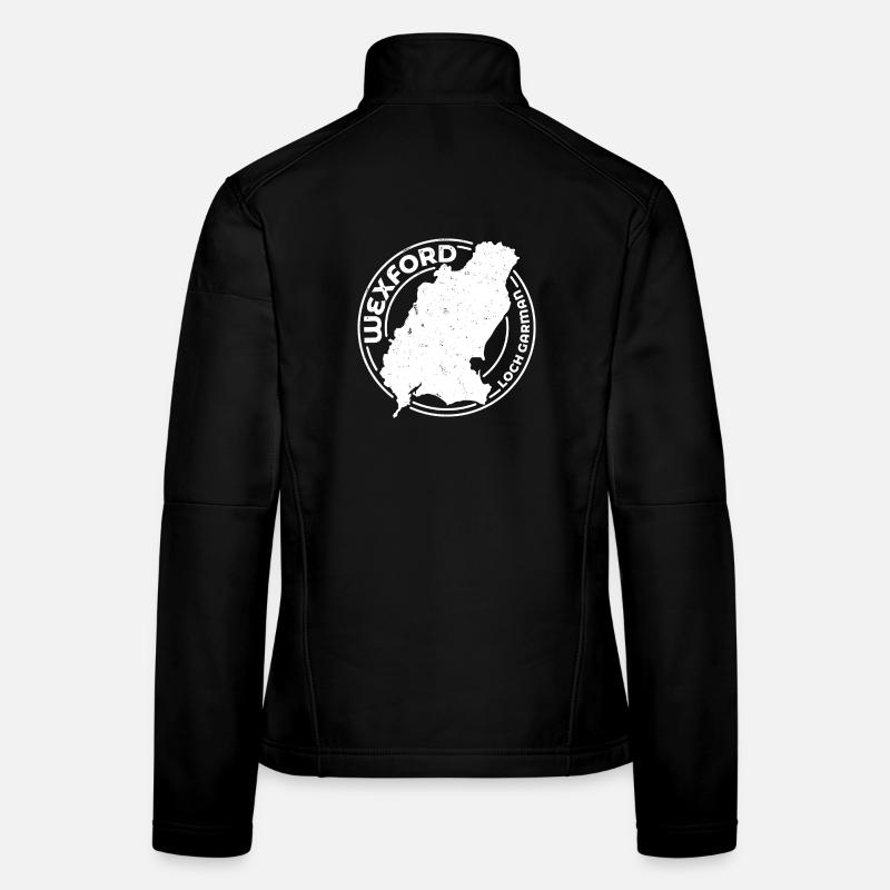 Comté de Wexford Irlande | Timbre de contour de carte Veste en tissu softshell Femme