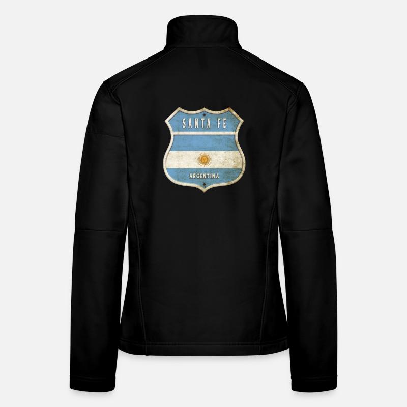 Santa Fe Argentinien Wappen Flaggen Design Frauen Softshelljacke