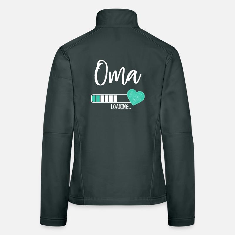 Oma Loading Herz Enkel Junge Werdende Großmutter Frauen Softshelljacke