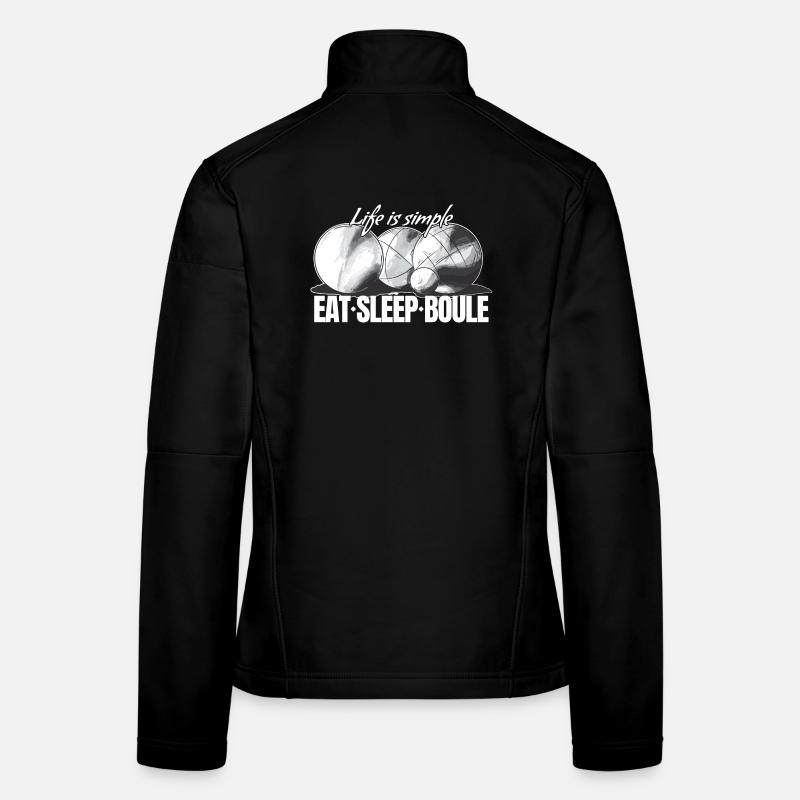 Boules de boules pour joueurs de pétanque Veste en tissu softshell Femme