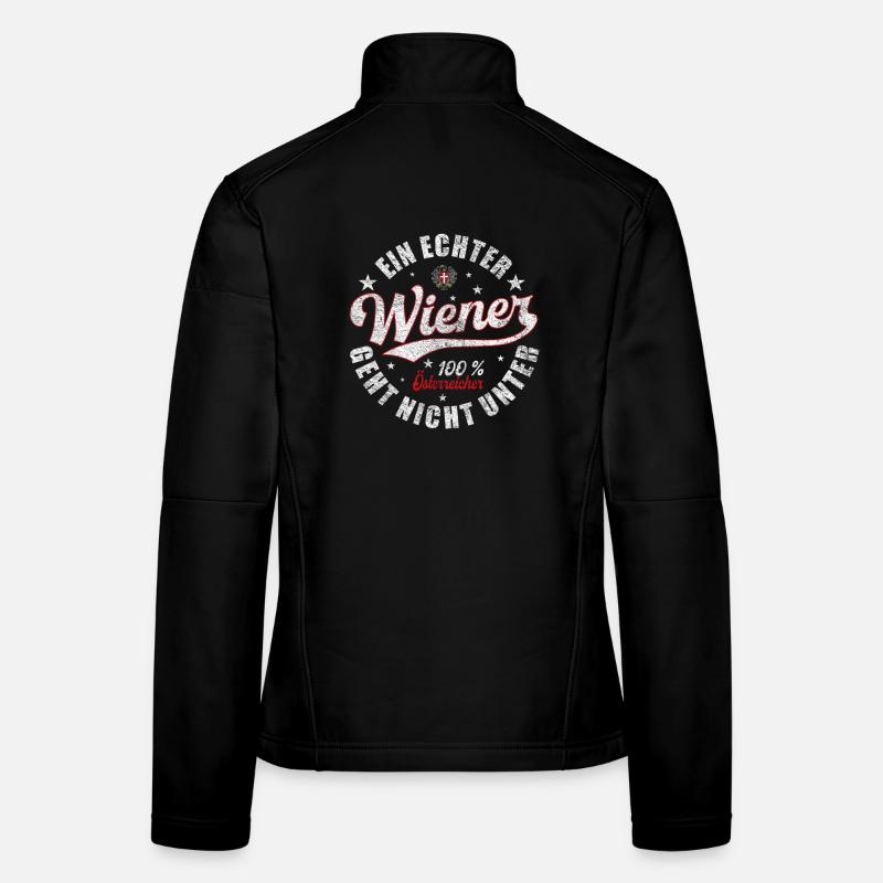 Ein echter Wiener geht nicht unter mit Grunge Frauen Softshelljacke