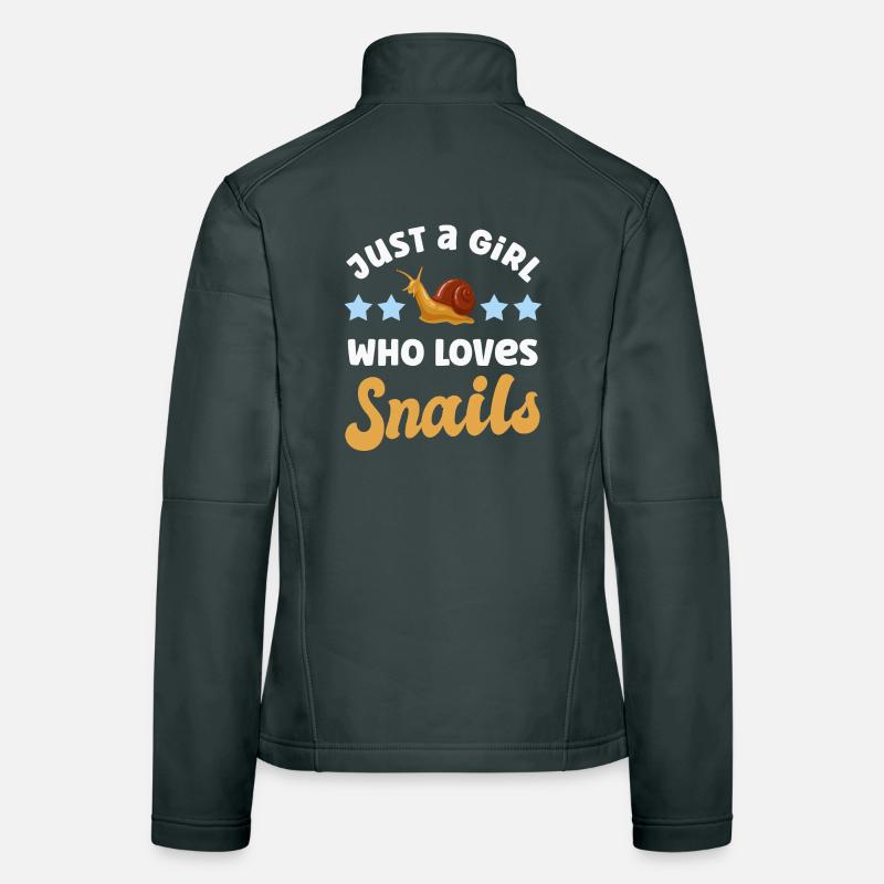 Escargots d’escargot Veste en tissu softshell Femme