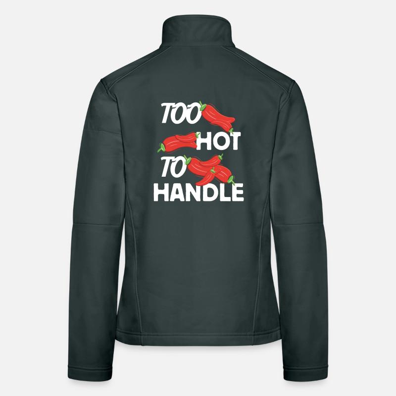 Too Hot to Handle feurige Design Idee Frauen Softshelljacke