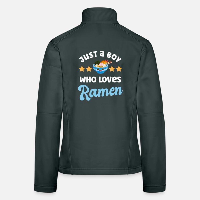 Nouilles Ramen Veste en tissu softshell Femme