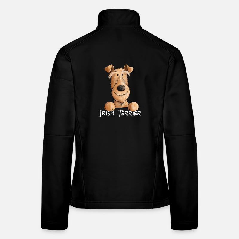 Irish Terrier Dog I Race de chien Veste en tissu softshell Femme