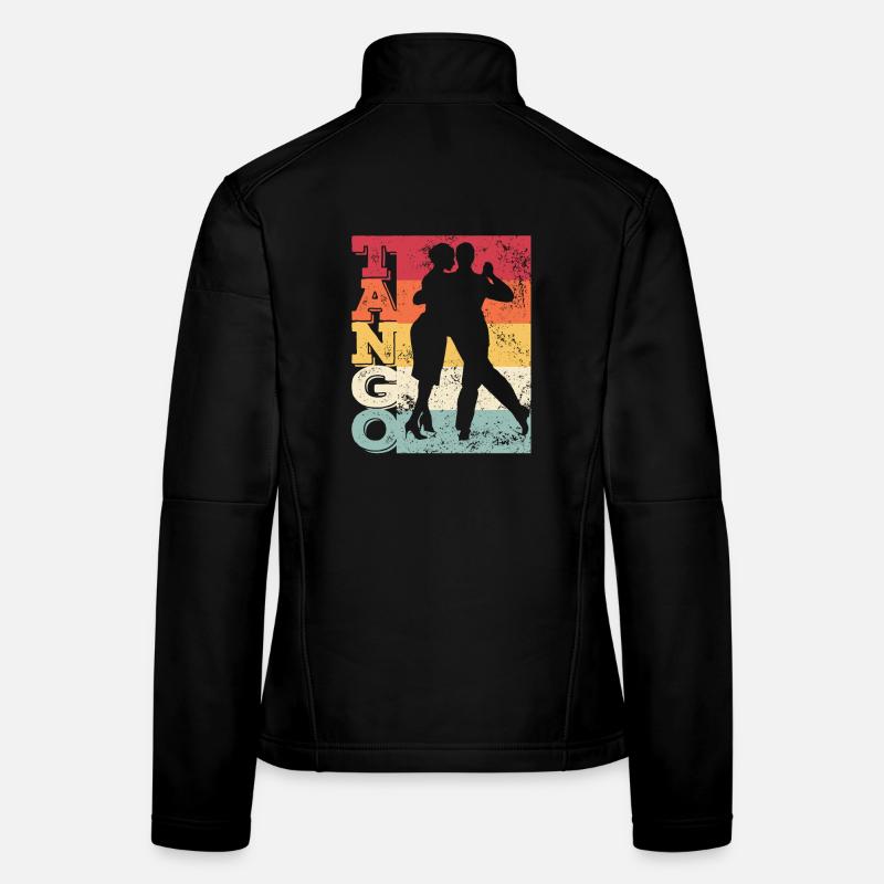 Tango Argentino Retro Vintage Tango Vals Dance Frauen Softshelljacke