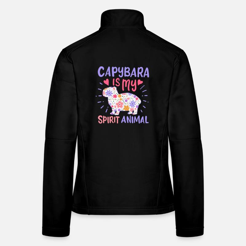 Capybara Krafttier Frauen Softshelljacke