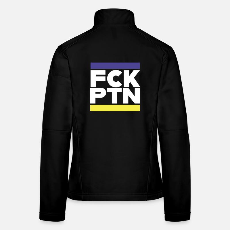 FCK PTN Peace pour l’Ukraine et l’Europe Veste en tissu softshell Femme