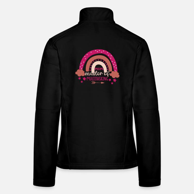Mom Queen of Rainbow Multitasking Women's Softshell Jacket
