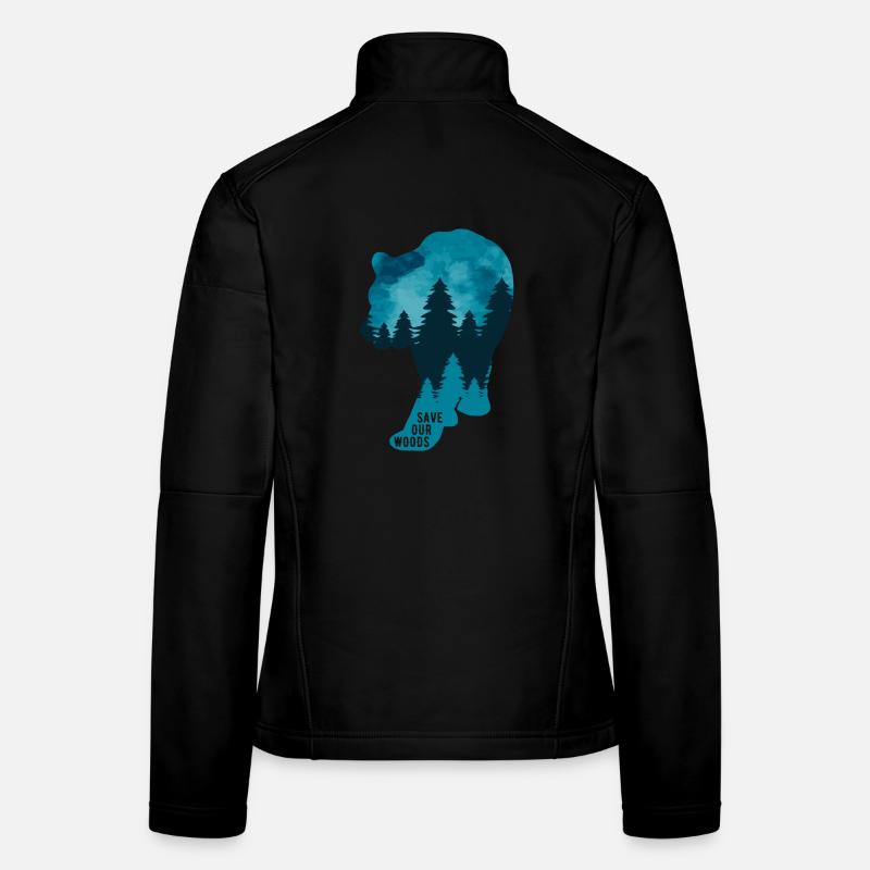 Climate Change Environmental Protection Bear Women's Softshell Jacket