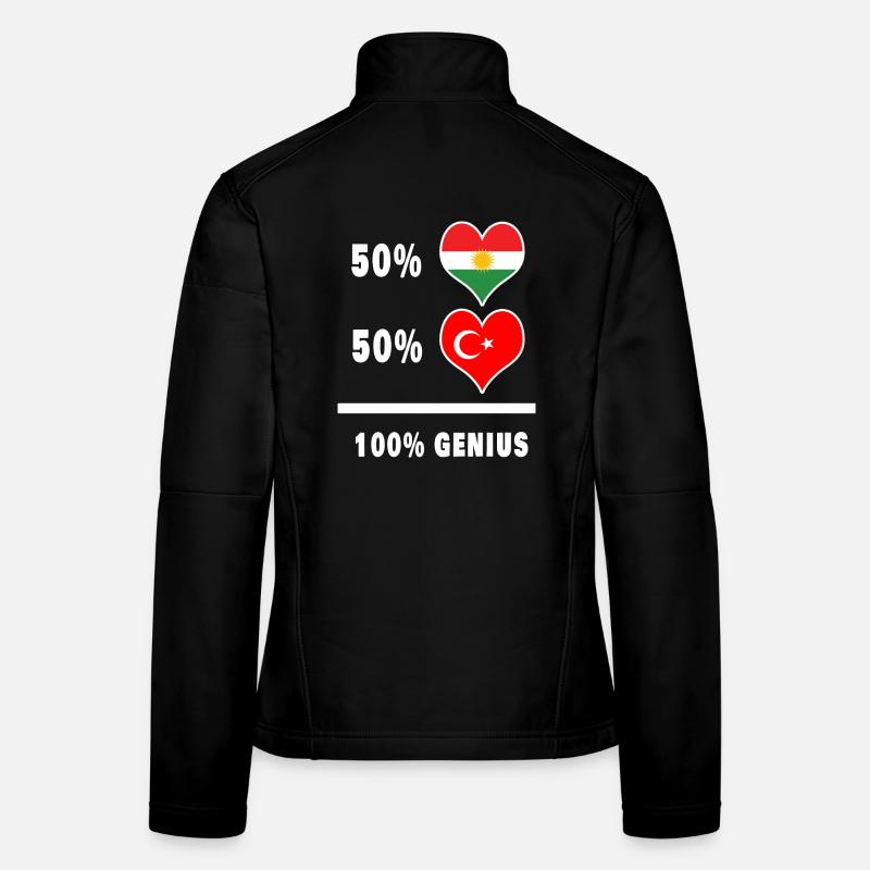 Kurdistan and Turkey Genius / present Women's Softshell Jacket