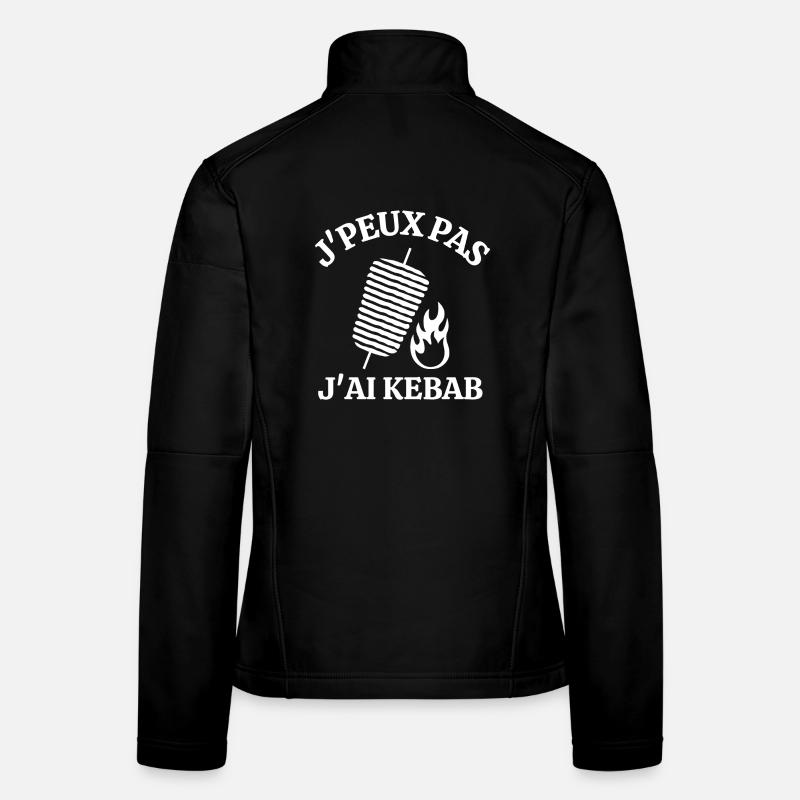kebab, manger un kebab, KEBAB Veste en tissu softshell Femme