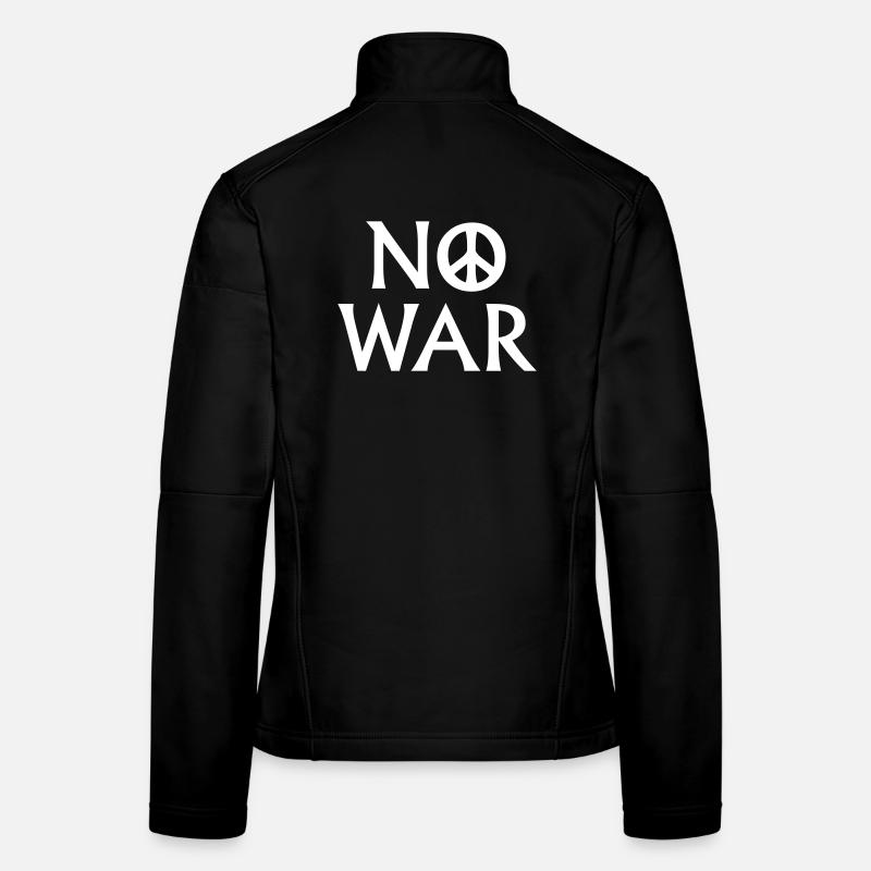No War - Women's Softshell Jacket - black
