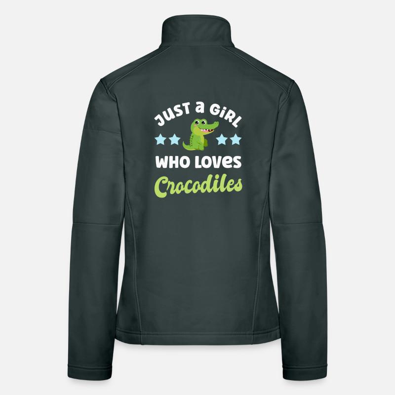 Krokodil Krokodile Frauen Softshelljacke