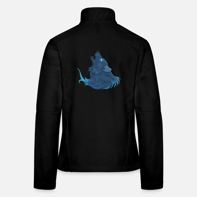 Howling Blue Wolf - Guide Loup Bleu Women's Softshell Jacket