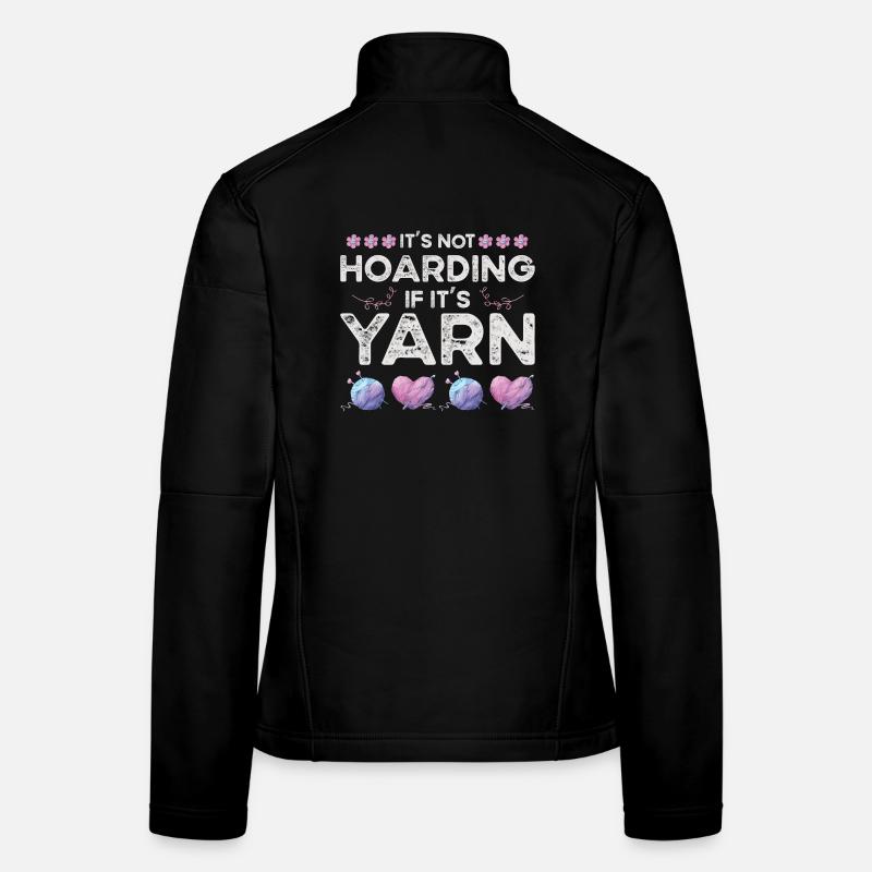 Knitting Yarn Wool Stash Crochet Women's Softshell Jacket