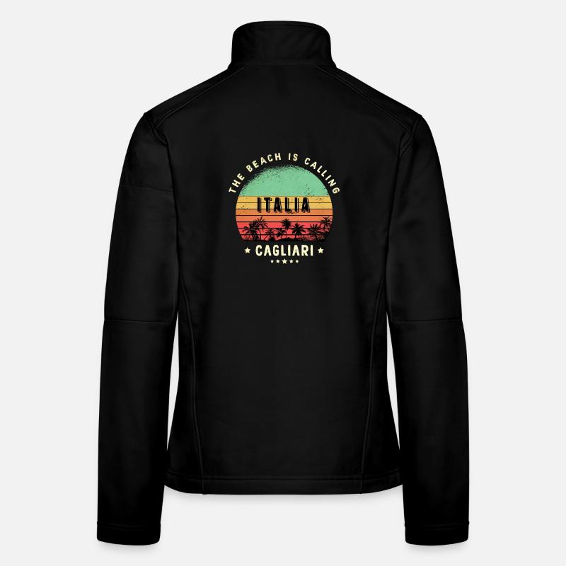 Cagliari Italien Strand Design Frauen Softshelljacke