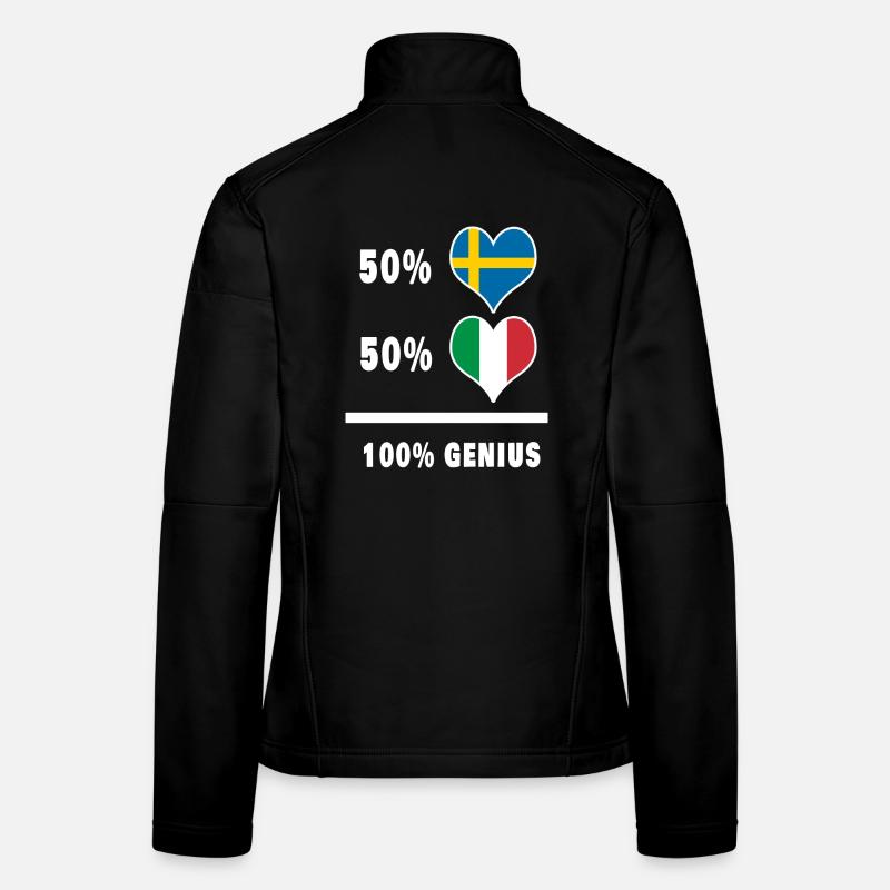 Italie et Suède Génie / present Veste en tissu softshell Femme