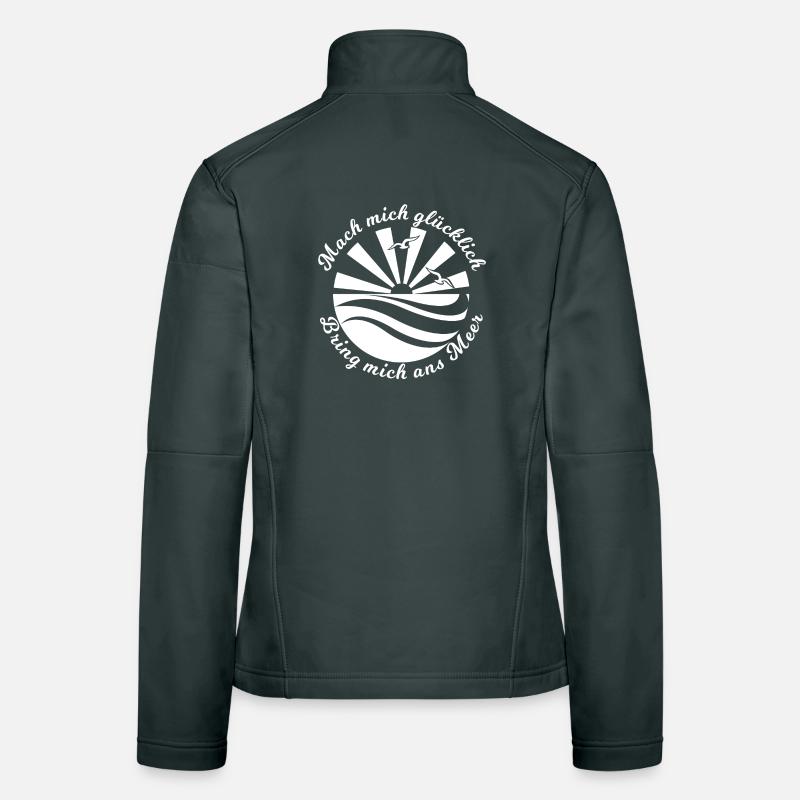 Bring mich ans Meer, lustiger Spruch mit Design Frauen Softshelljacke