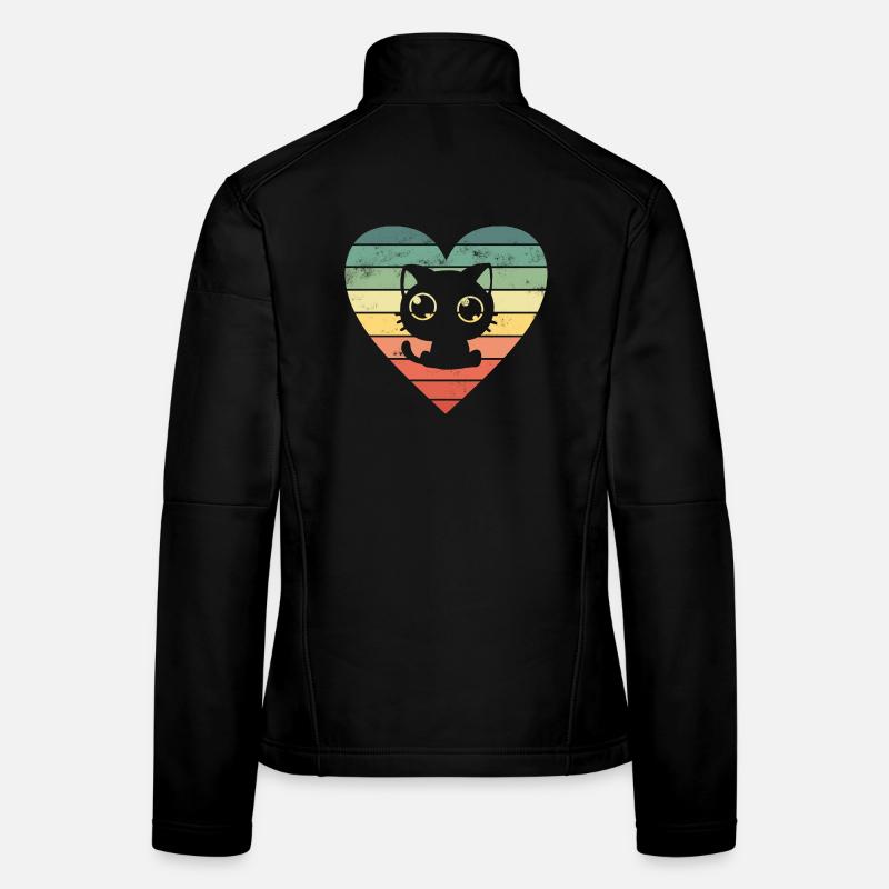 Chats Chats Veste en tissu softshell Femme