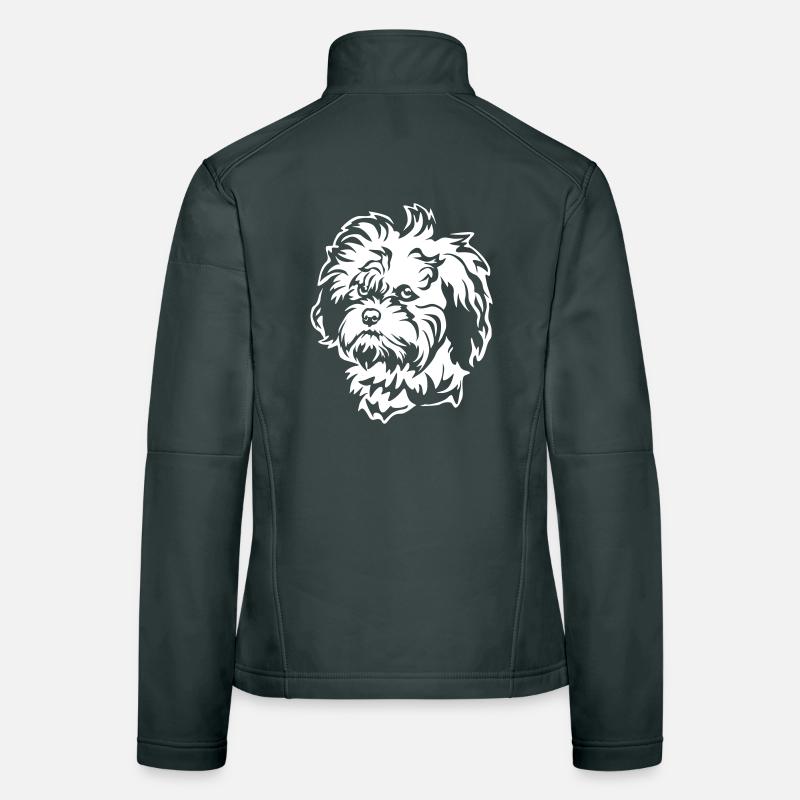 Löwchen Kopf "Black Edition" Frauen Softshelljacke