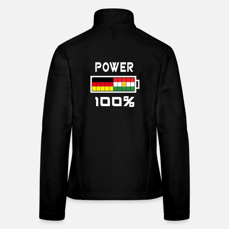 Germany and Kurdistan Power 100% Women's Softshell Jacket