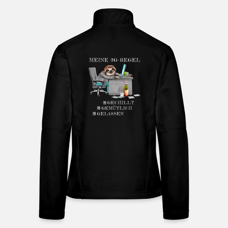 Faultier 3G Regel Bürohumor Geschenk Kollege Frauen Softshelljacke