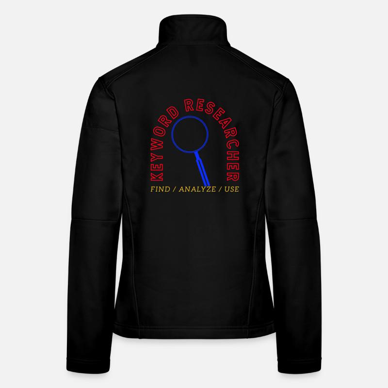 Recherche de mots-clés Logo de la loupe Veste en tissu softshell Femme