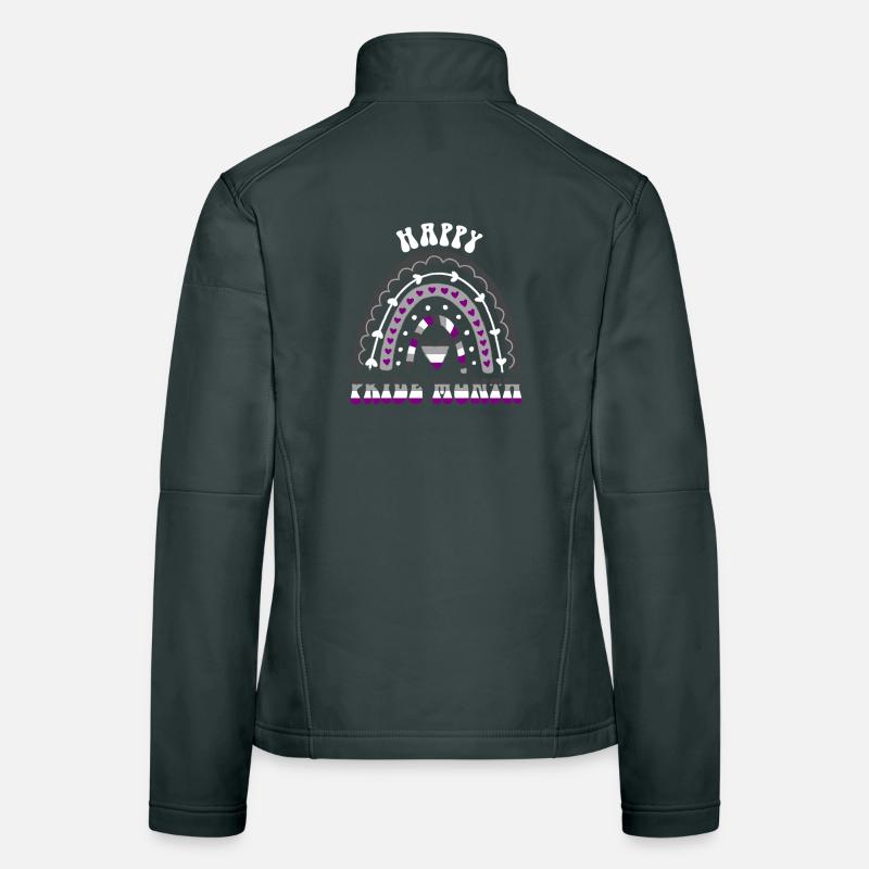 Happy Pride Month Ace Pride Rainbow Women's Softshell Jacket