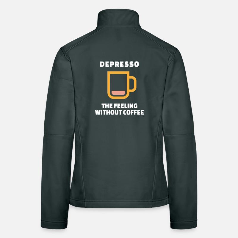 Humorvoll Kaffee Statement Koffein Kaffeetasse Frauen Softshelljacke