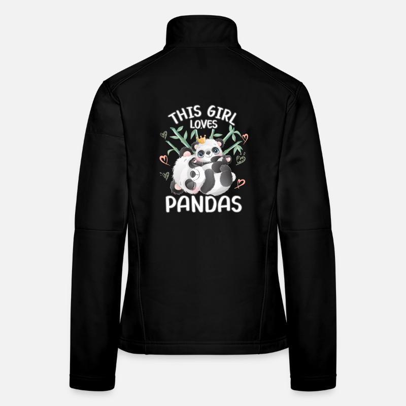 Dieses Maedchen Liebt Pandas Frauen Softshelljacke