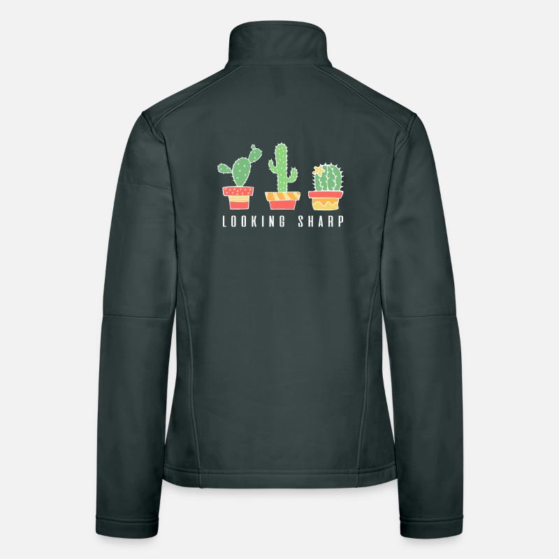 Cactus pointu Veste en tissu softshell Femme