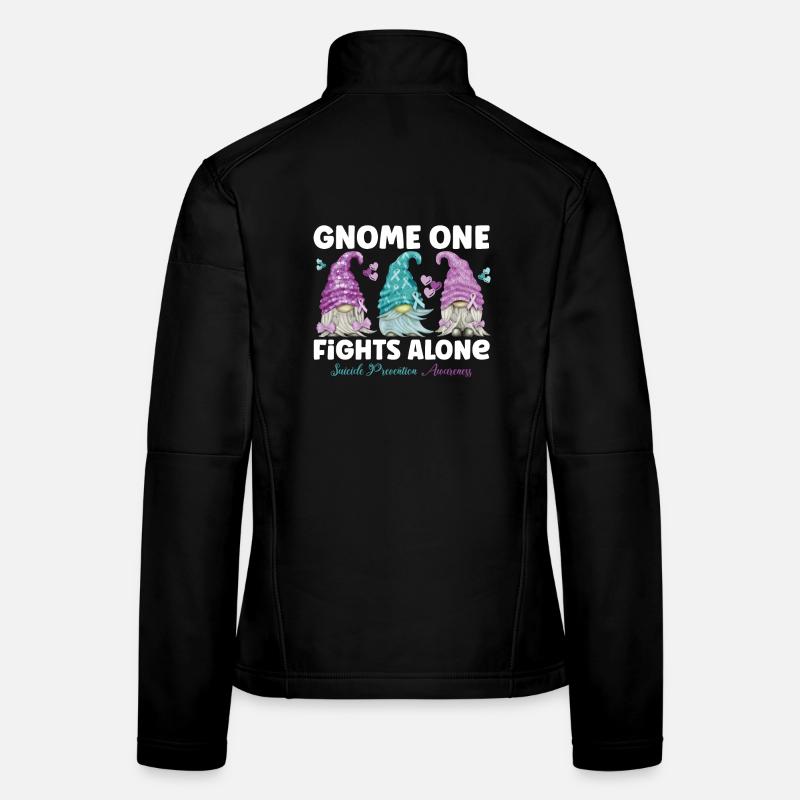 Gnome One Fights Suicide Prevention Frauen Softshelljacke