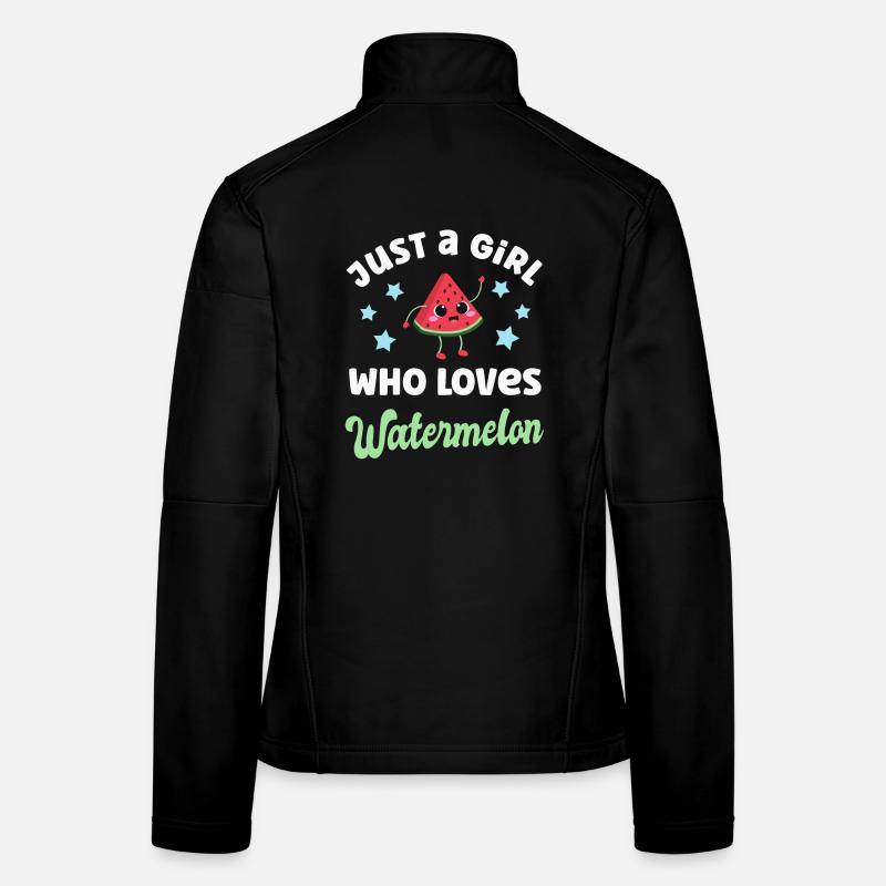 Wassermelone Kawaii Melone Frauen Softshelljacke