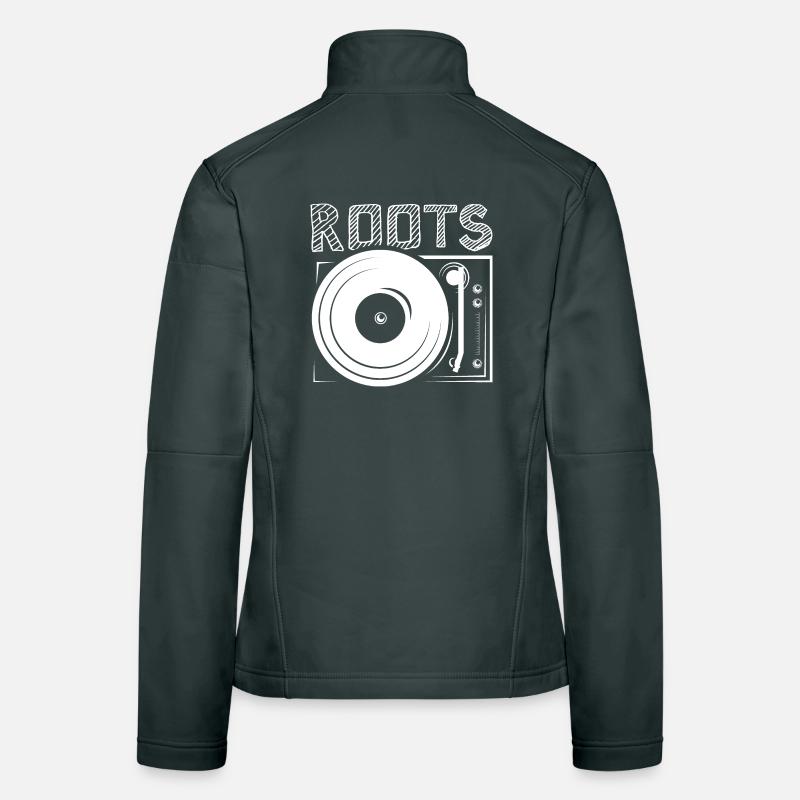 turntable dj djing turntables roots turntable Women's Softshell Jacket