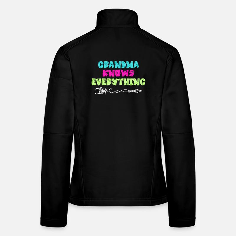 Oma Großmutter Alte Frau Seniorin Statement Frauen Softshelljacke