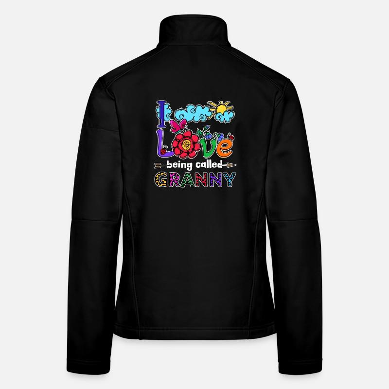 Déclaration cool Grand-mère aînée Grand-mère Superoma Veste en tissu softshell Femme