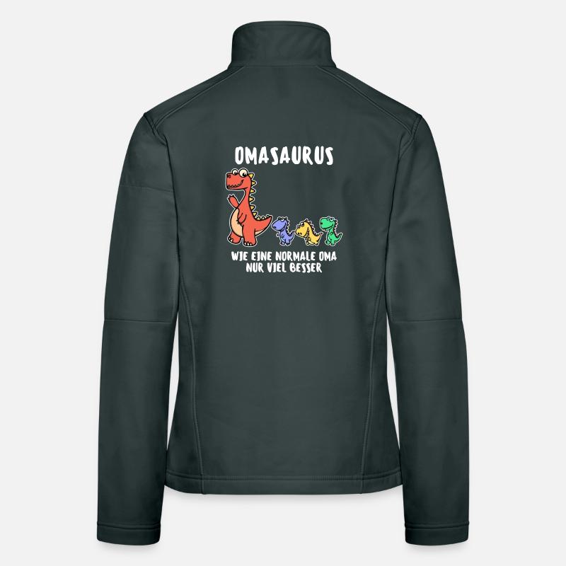 Dinosaurier Statement Oma Großmutter Alte Frau Frauen Softshelljacke