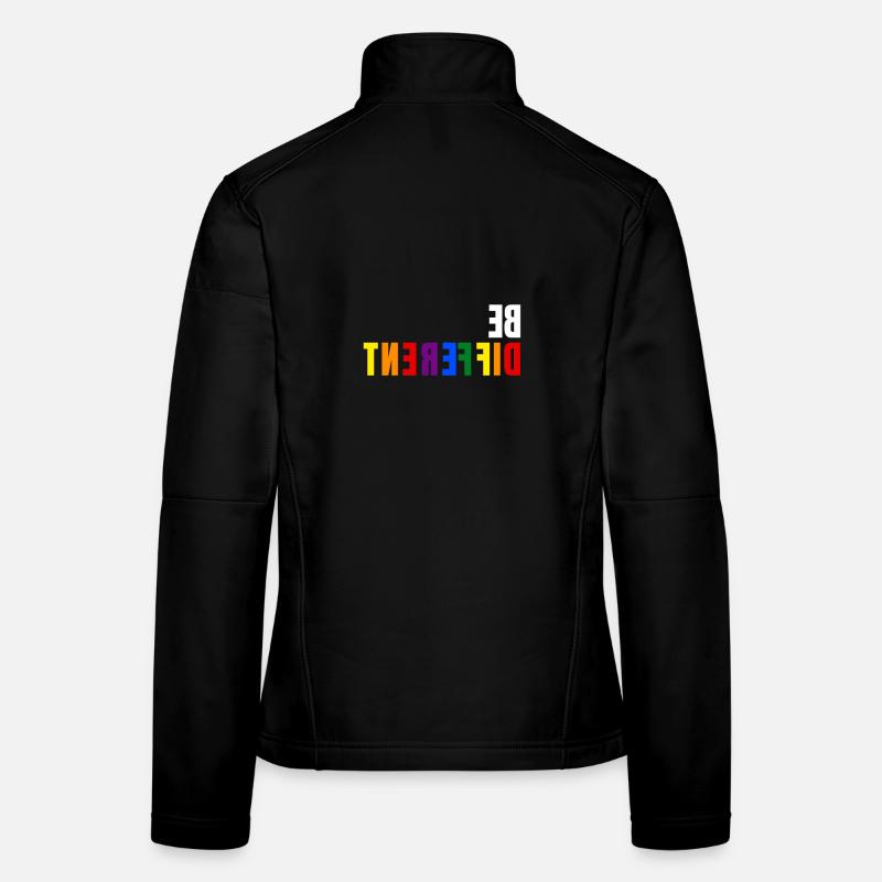 BE DIFFERENT - LGBTQI Schwul Lesbisch CSD Pride Frauen Softshelljacke