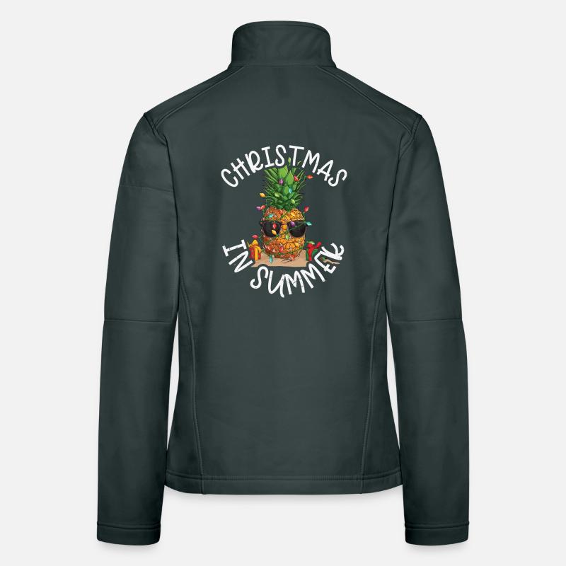 Pineapple Christmas In Summer Women's Softshell Jacket