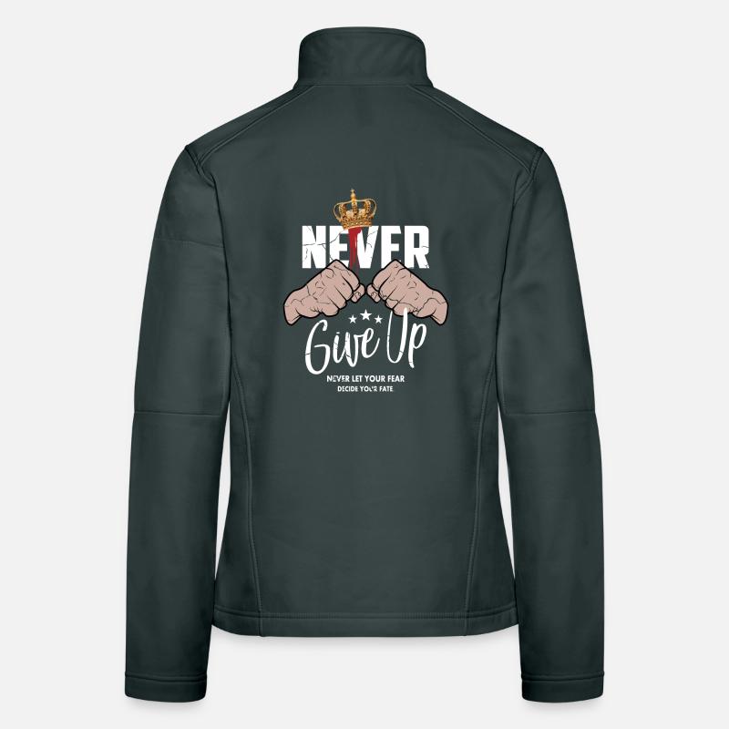 Never give up Women's Softshell Jacket