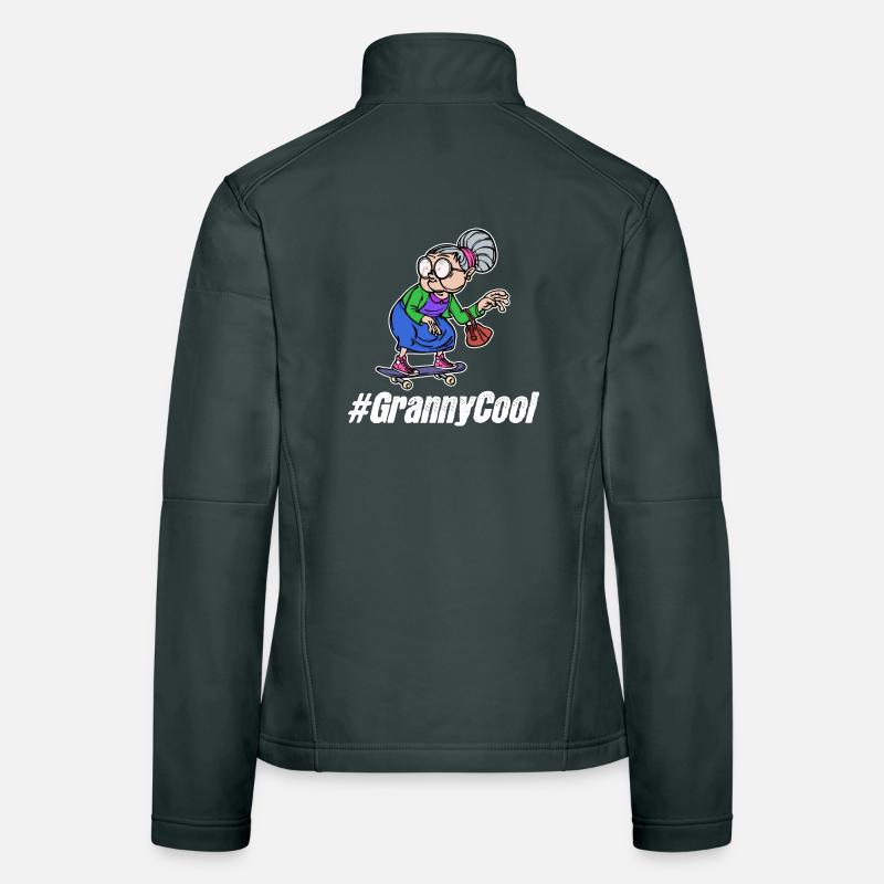 Cool Oma Brille Großmutter Statement Alte Frau Frauen Softshelljacke