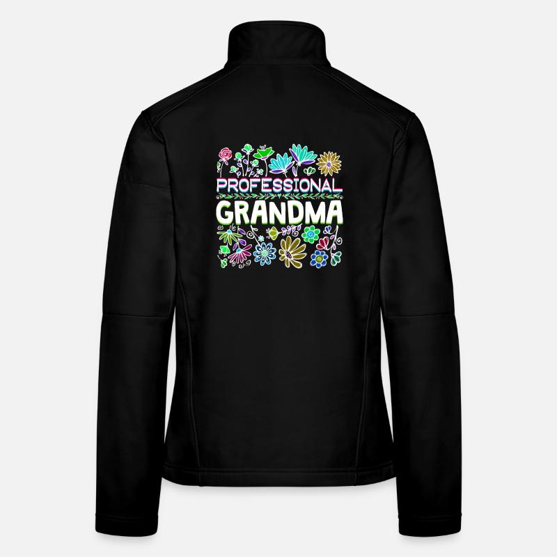 Grand-mère disant Grand-mère Grand-mère Retraite Veste en tissu softshell Femme