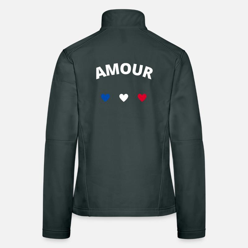 Amour Veste en tissu softshell Femme
