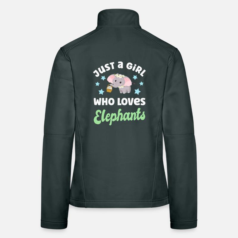 Elefant Elefanten Frauen Softshelljacke