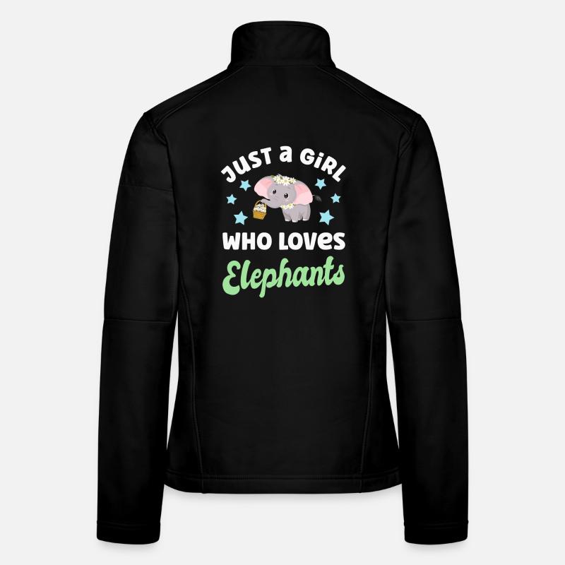 Elefant Elefanten Frauen Softshelljacke