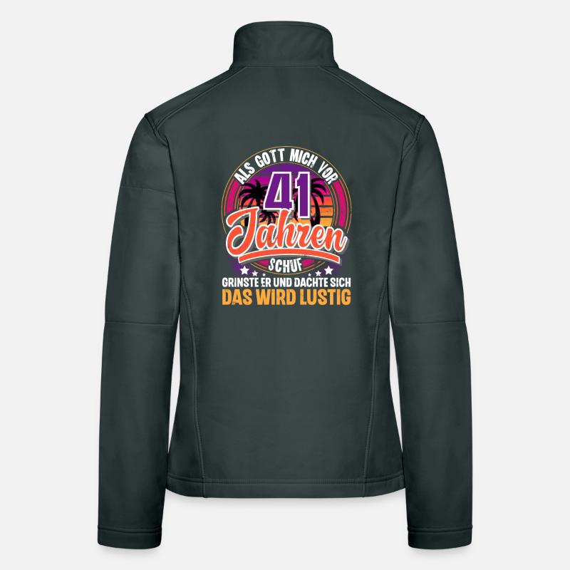 41. Geburtstag Als Gott Mich Schuf Vor Frauen Softshelljacke