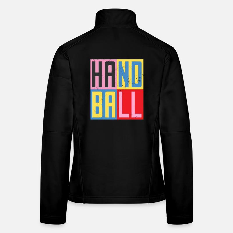 handball design Women's Softshell Jacket